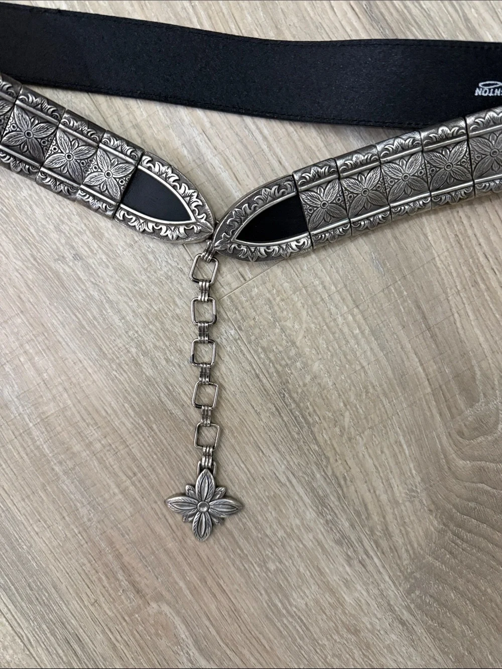 Women’s Brighton Belt black with Silver Accents